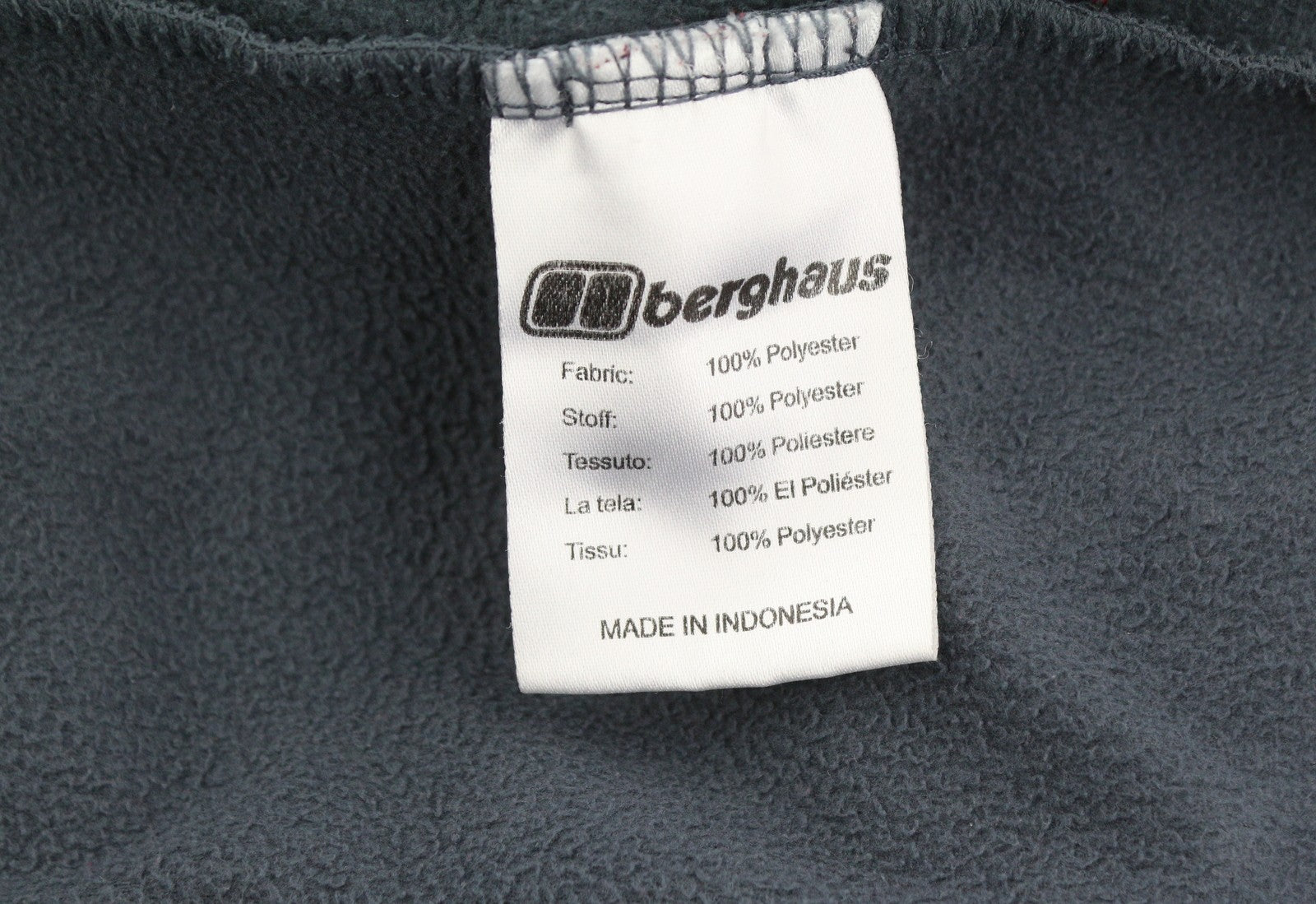 BERGHAUS Men Sweatshirt 2XL Red Fleece High Half Zip Neck Patch Pocket Pull On