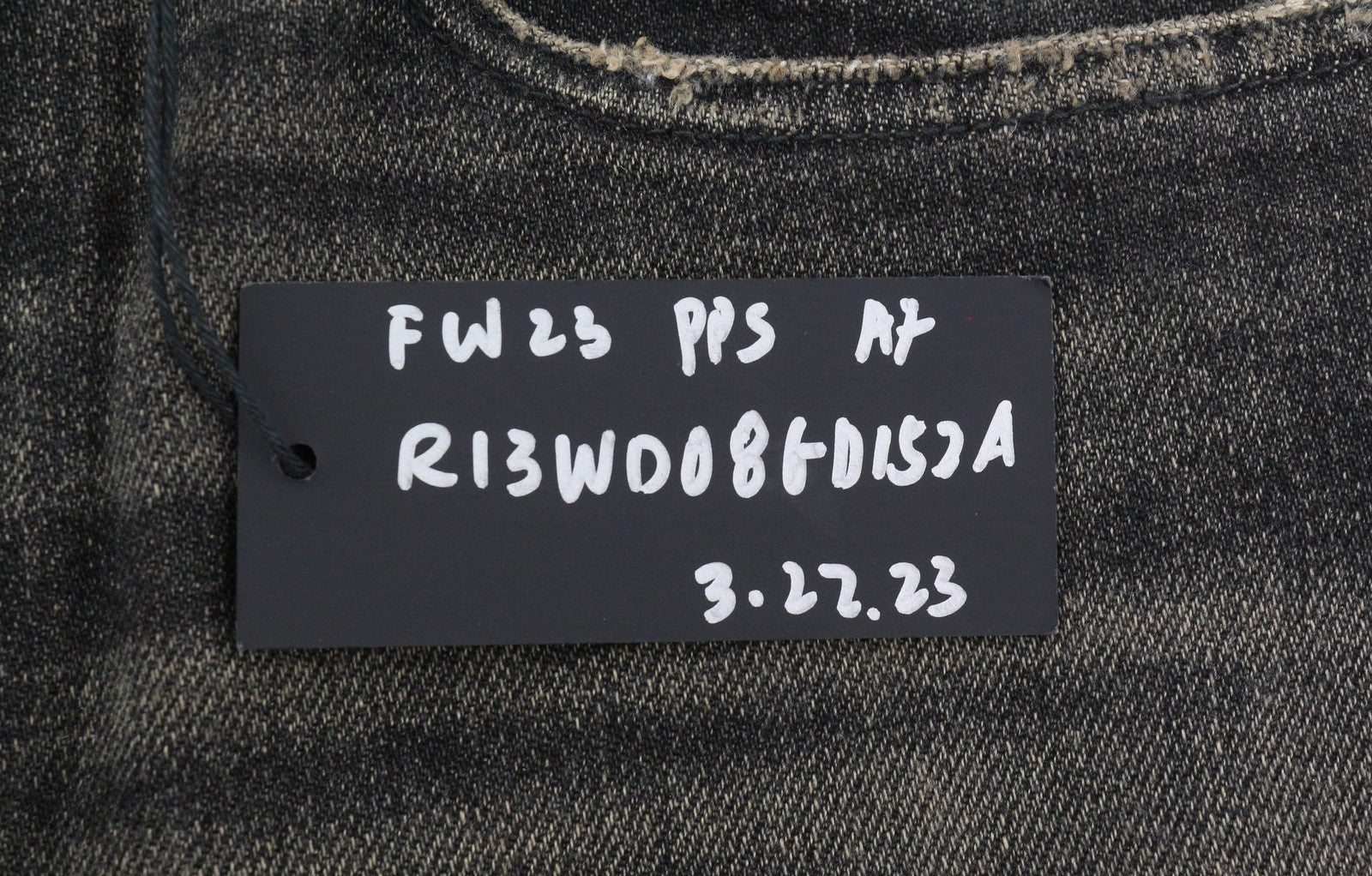 R13 Alice Slim Straight Leg Women Jeans 27 Abbey Black Faded Washed Zip Fly