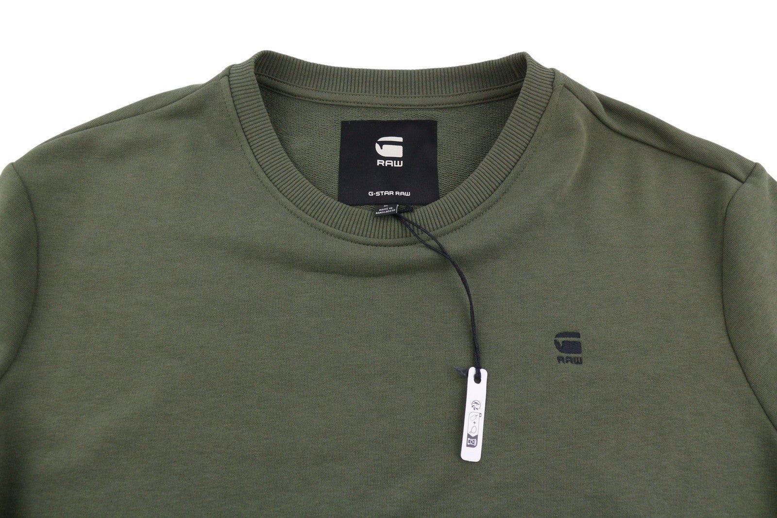 G-STAR Core Crew L/S Men Sweatshirt XL Grey Crew Neck Pull On Long Sleeve