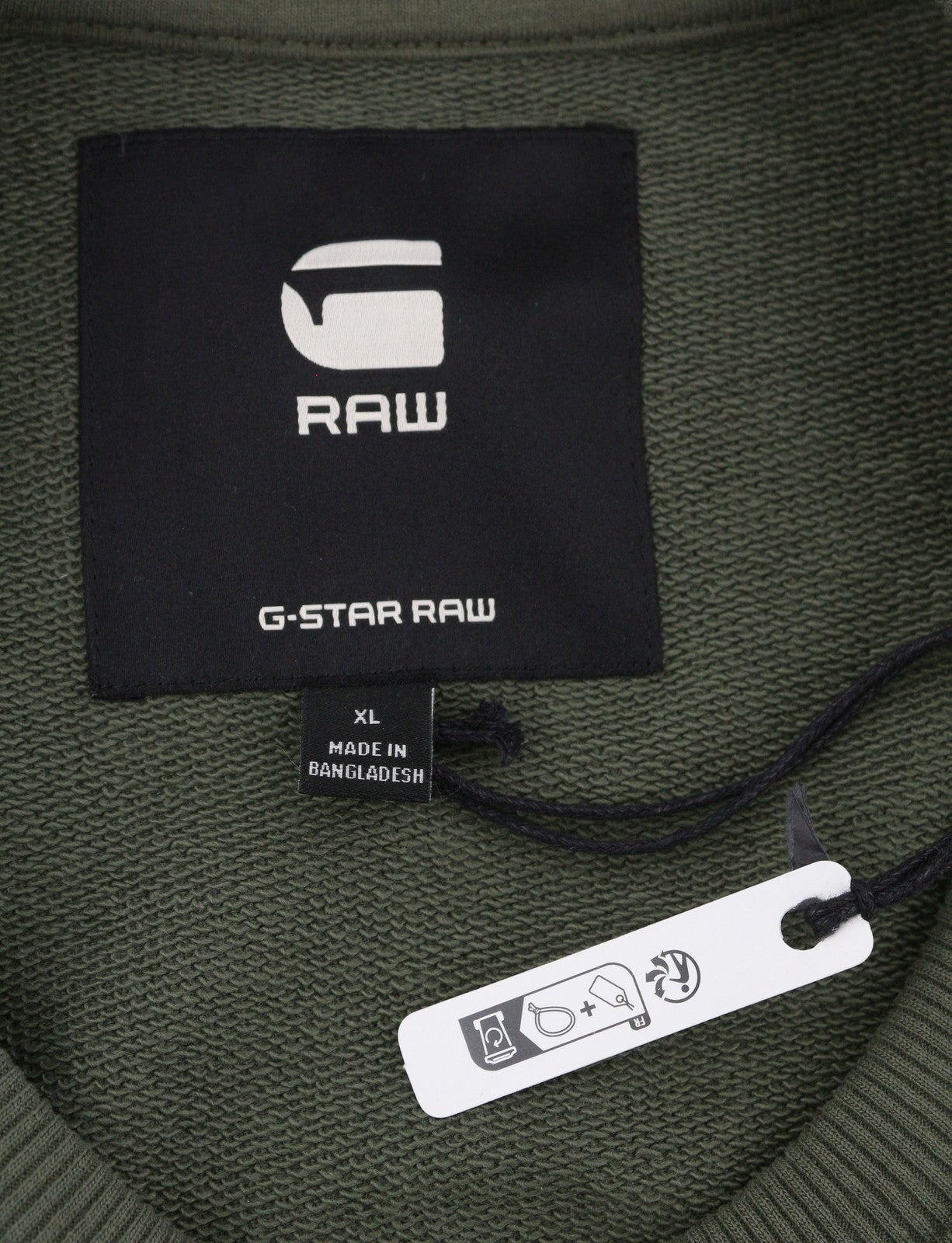 G-STAR Core Crew L/S Men Sweatshirt XL Grey Crew Neck Pull On Long Sleeve