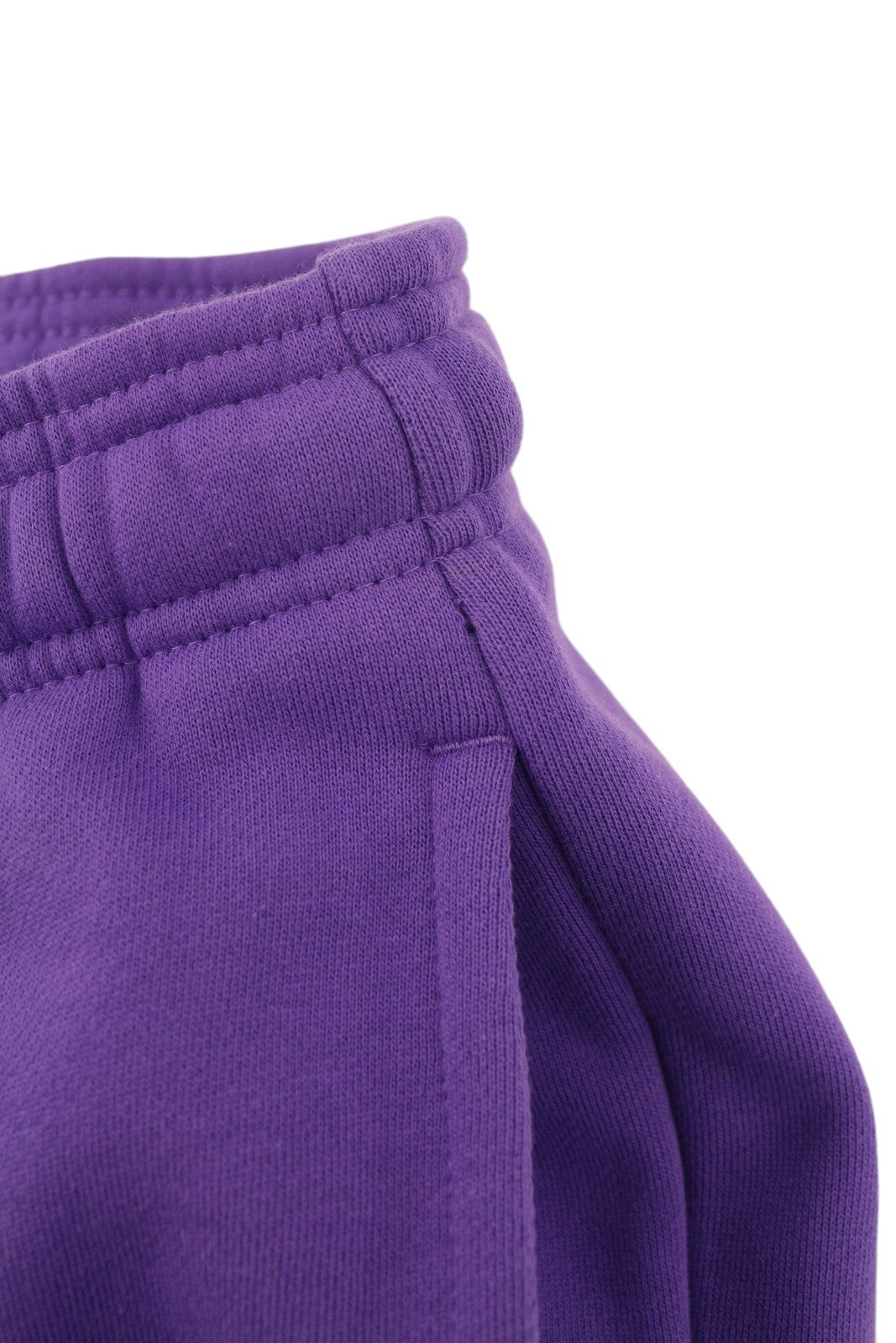 LACOSTE Men Trousers 4XL Purple Tapered Fit Fleece Drawstring Waist Sweatpants