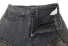Jeans Zip-Off Axl Slim With Leather Legs