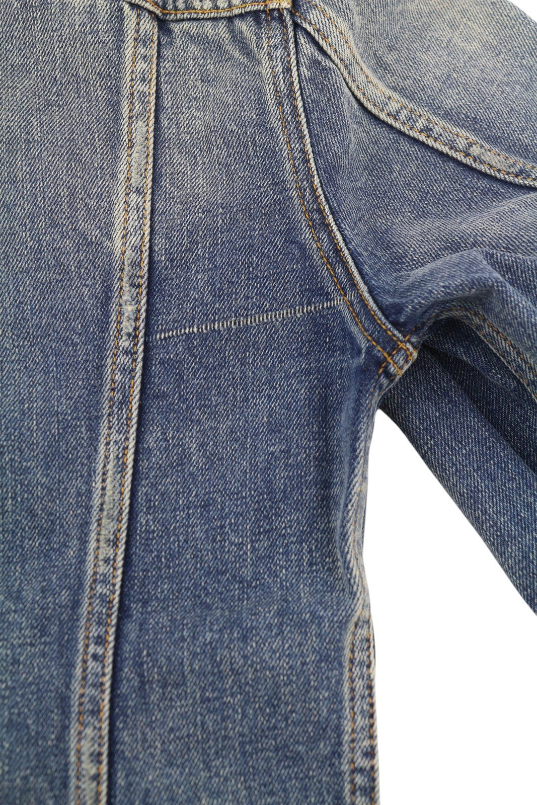 NUDIE JEANS Billy Men Jacket M Shimmering Indigo Clean Washed Denim Button-Up