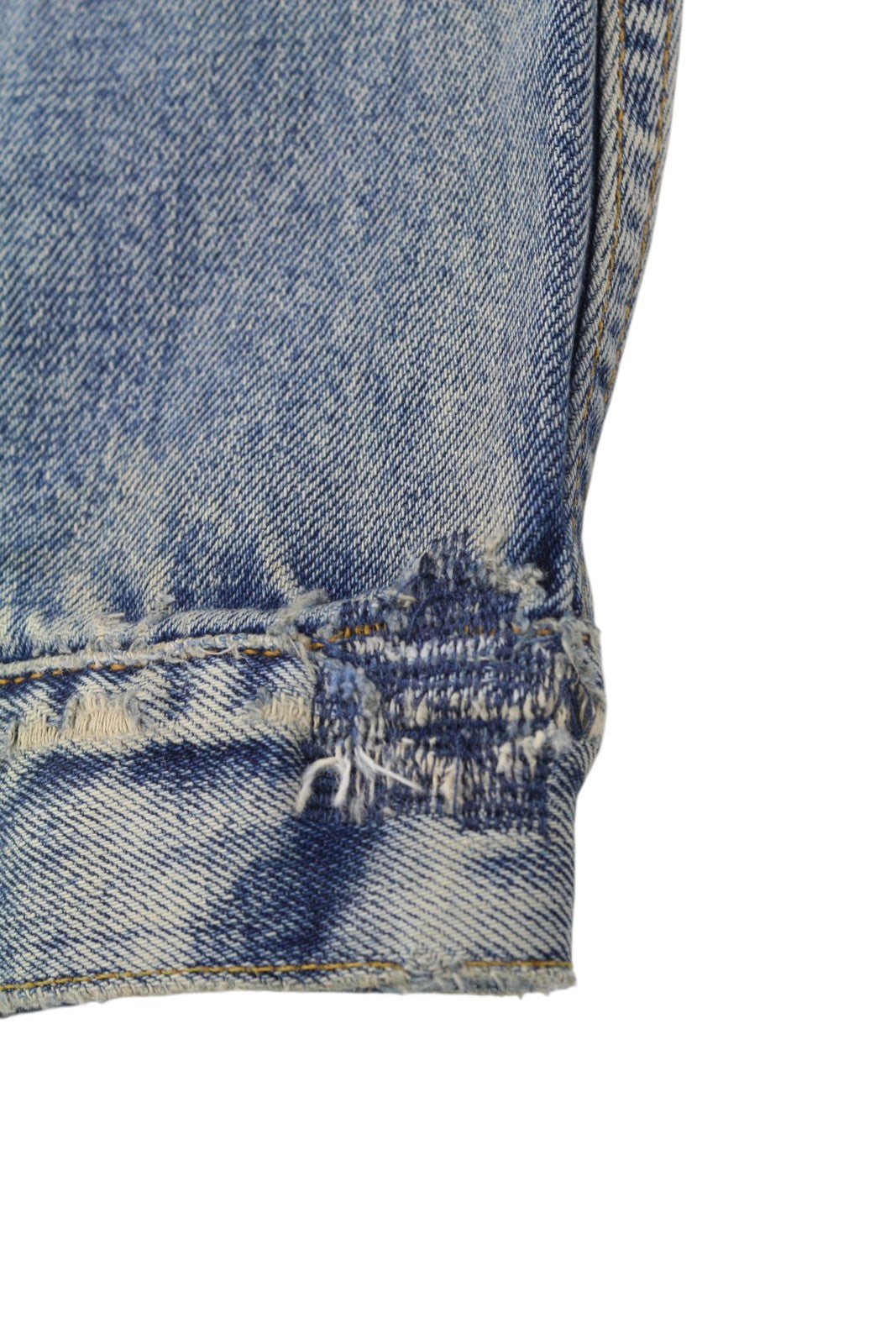 NUDIE JEANS Billy Men Jacket M Shimmering Indigo Ripped Denim Distress Logo