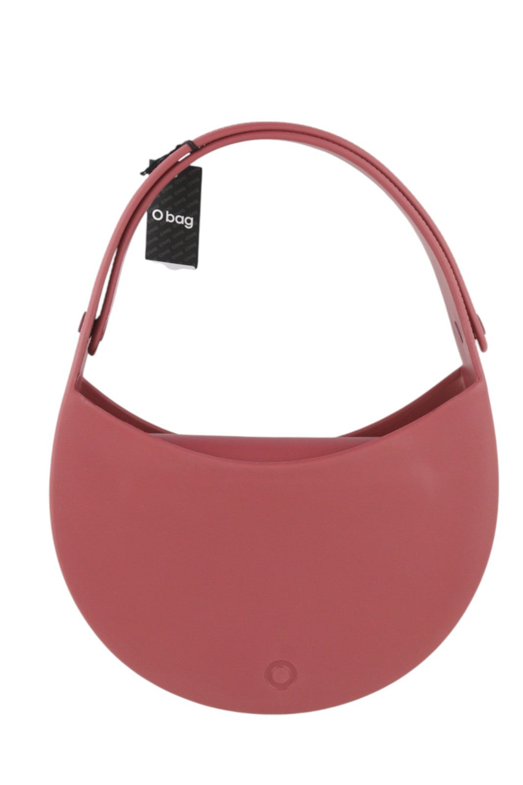O BAG Venice Women Bag OS Burgundy Waterproof Half Moon Shape Front Logo Casual