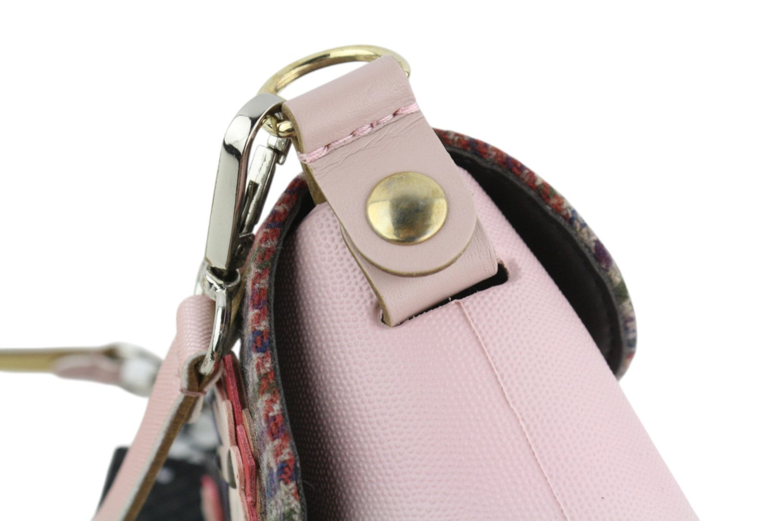 O BAG Micro Pocket Mix Women Bag OS Pink Floral Strap Small Crossbody Pouch
