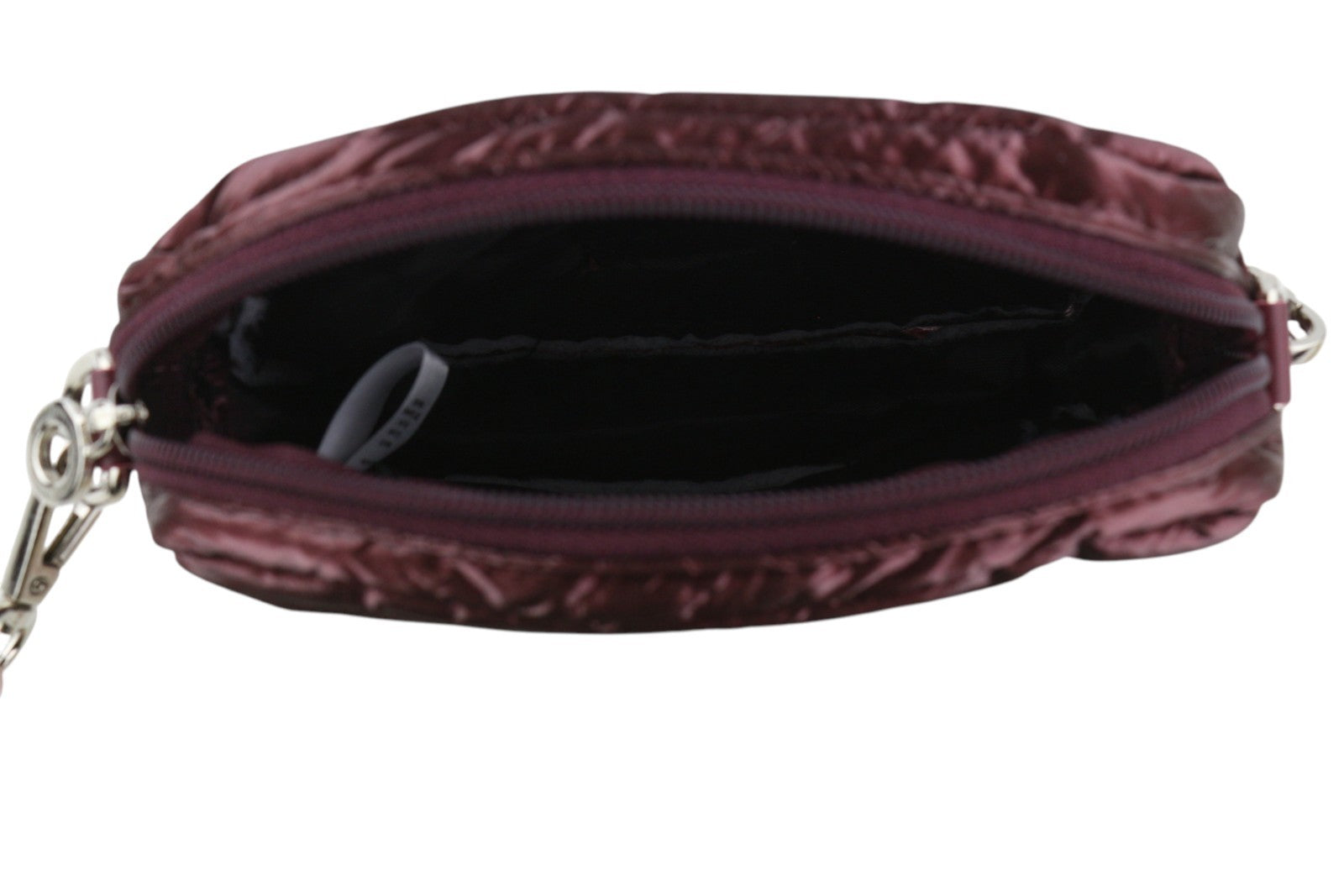 O BAG Extra Pocket Women Bag OS Burgundy Zip Closure Adjustable Crossbody Strap