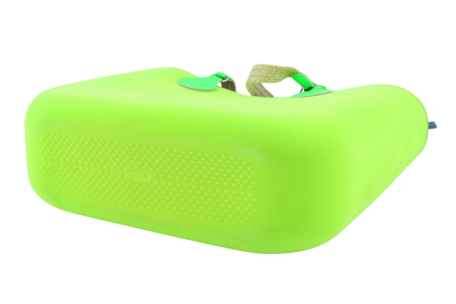 O BAG Armenia Women Bag OS Neon Green Inner Pouch Double Handle Tote Logo