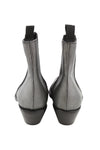 Grey Leather Boots