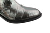 Grey Leather Boots