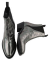 Grey Leather Boots