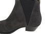 Grey Leather Boots