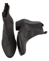 Grey Leather Boots