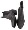 Grey Leather Boots