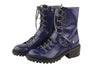 Blue Leather Boots
