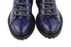 Blue Leather Boots