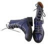 Blue Leather Boots