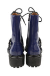 Blue Leather Boots