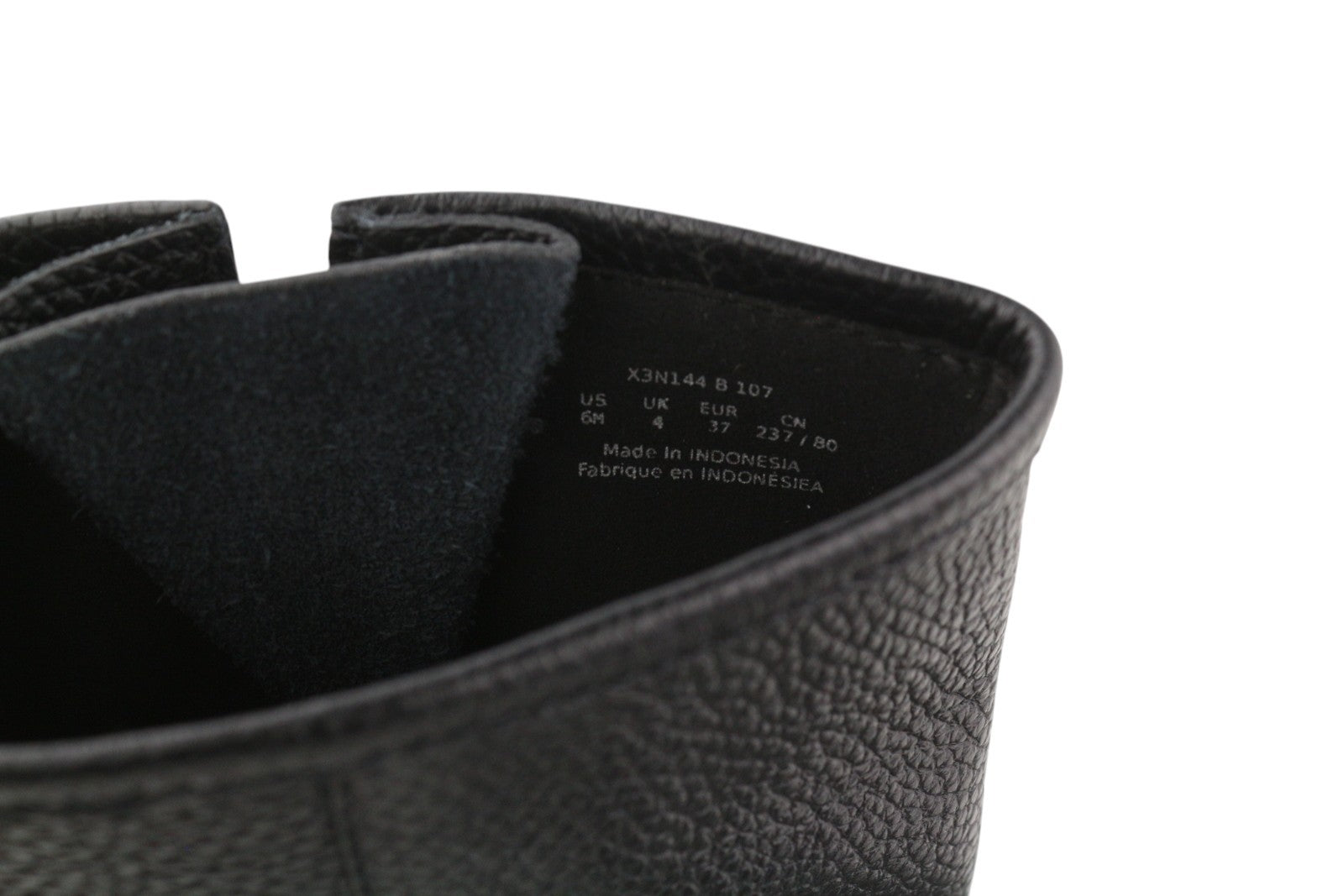 EMPORIO ARMANI X3N144 Women Boots EU37 Black Leather Buckle Ankle RRP359