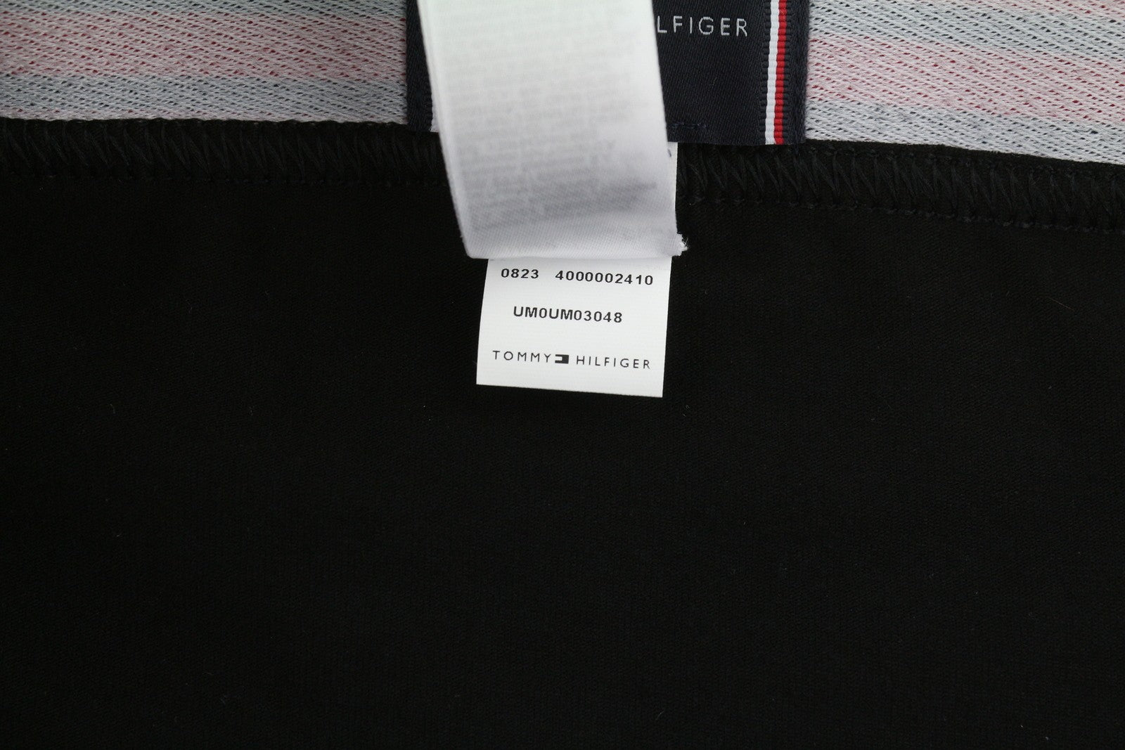 TOMMY HILFIGER Men Underwear L Black Graphic Trunk & Sock Boxer Set Patterned