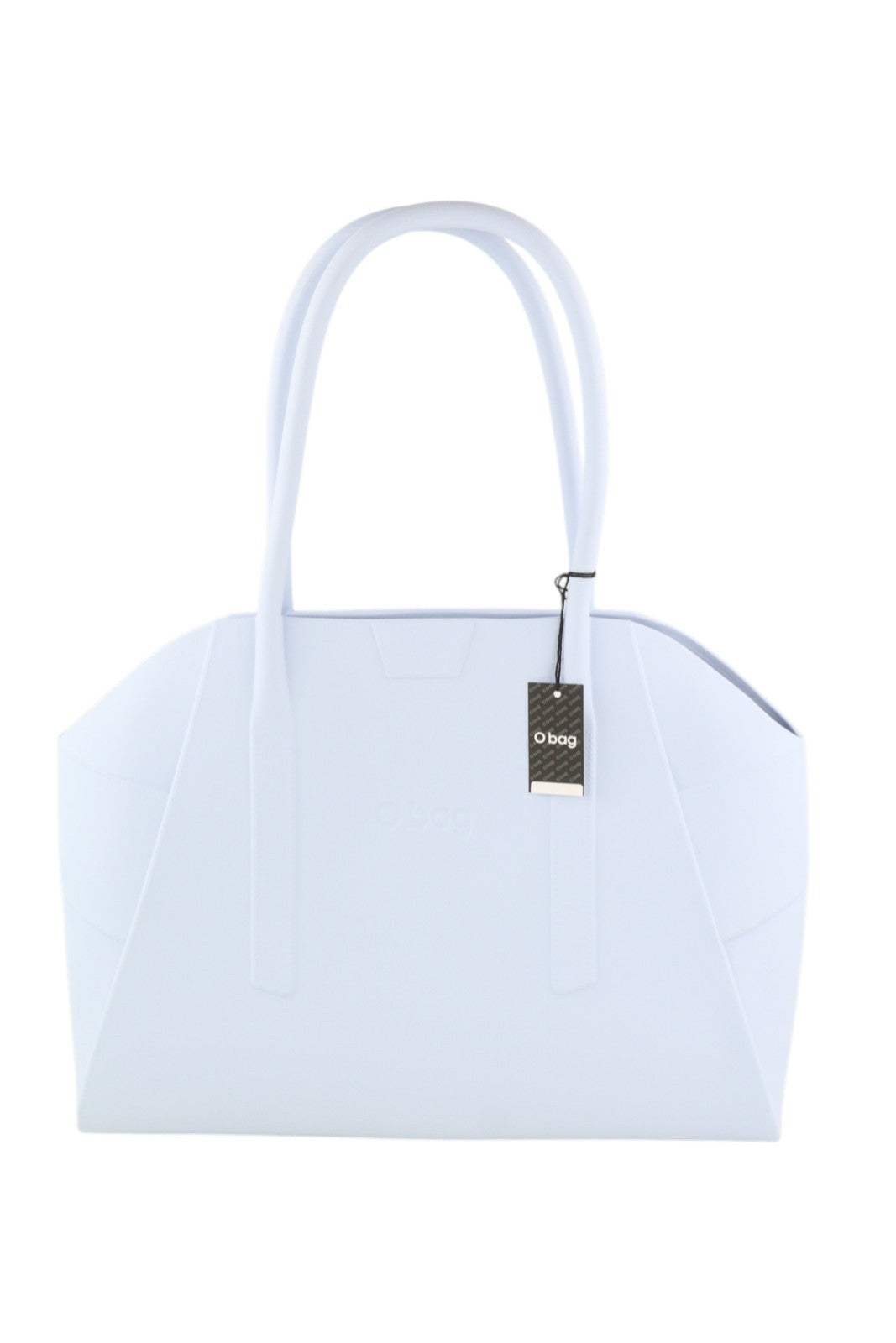 O BAG Unique Women Bag OS Light Blue Textured Silicone Waterproof Double Handle