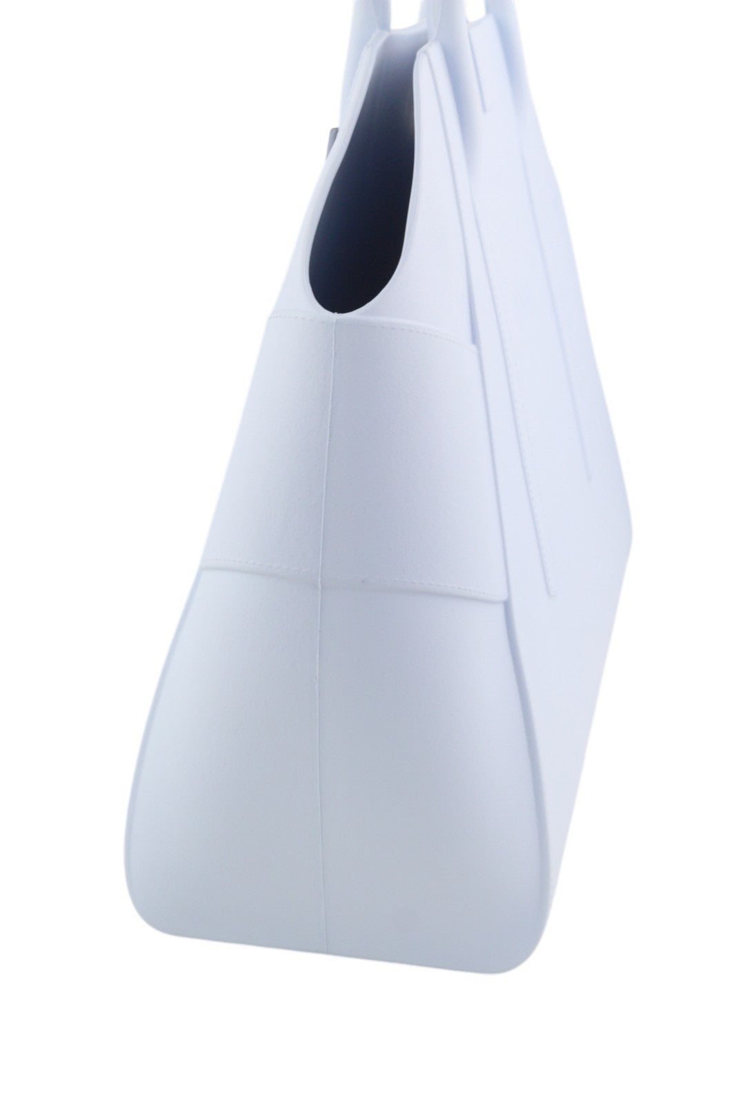 O BAG Unique Women Bag OS Light Blue Textured Silicone Waterproof Double Handle