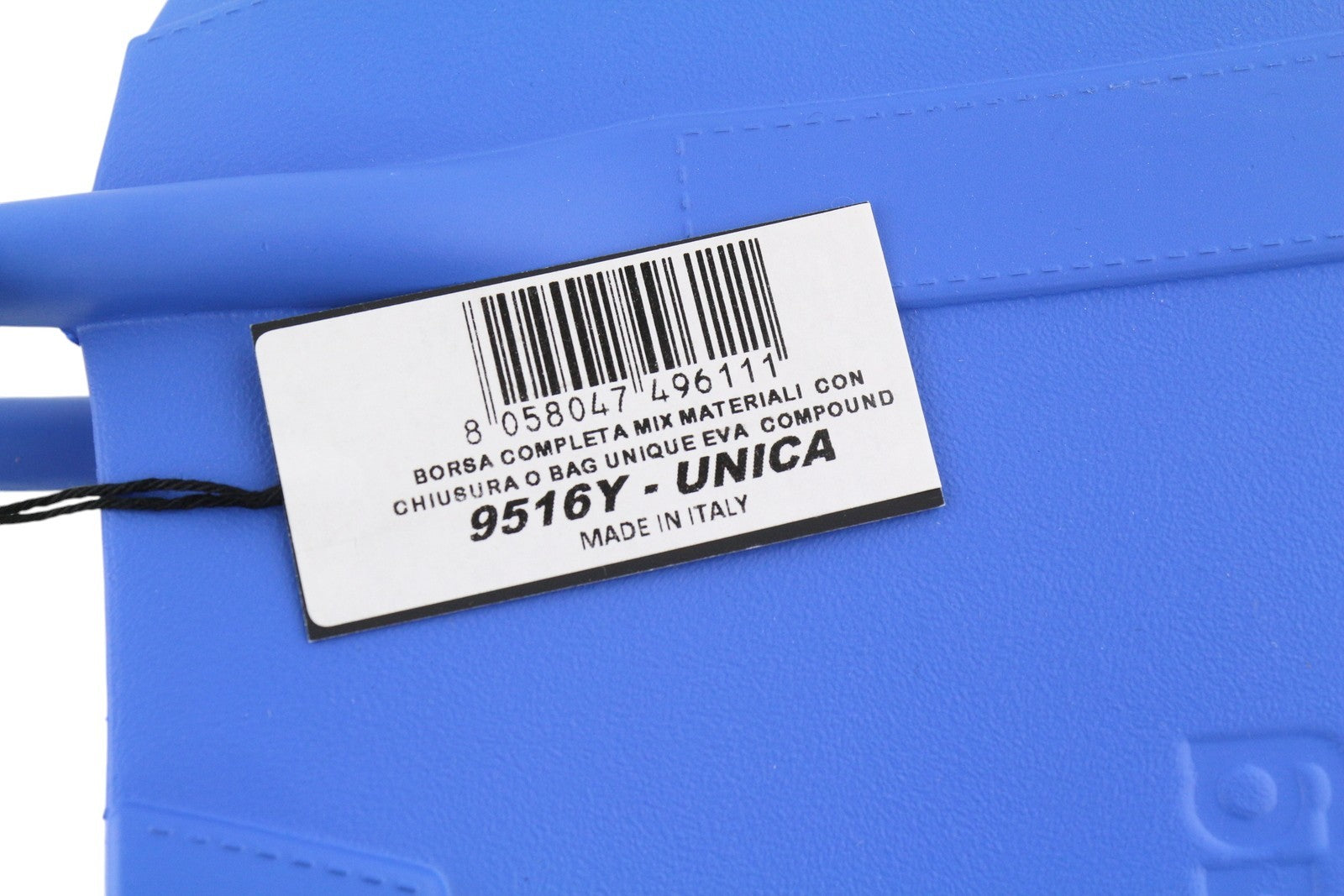 O BAG Unique Women Bag OS Mid Blue Textured Silicone Waterproof Double Handle