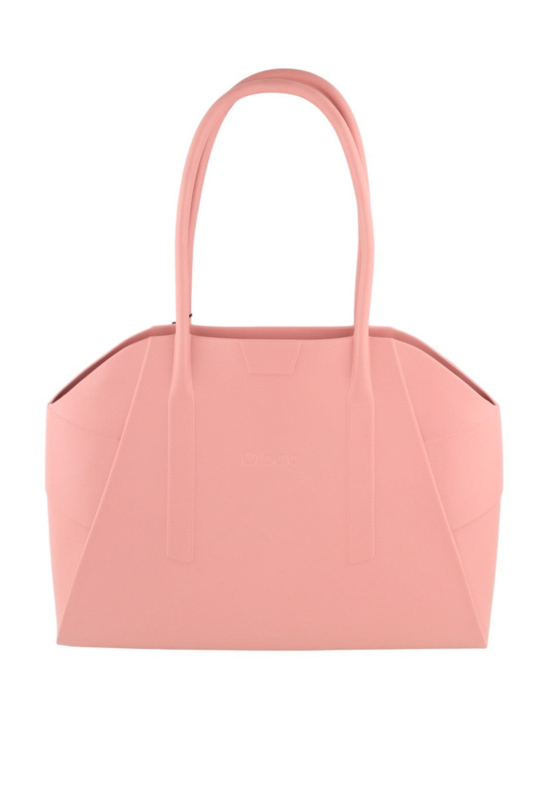 O BAG Unique Women Bag OS Pink Textured Silicone Waterproof Double Handle