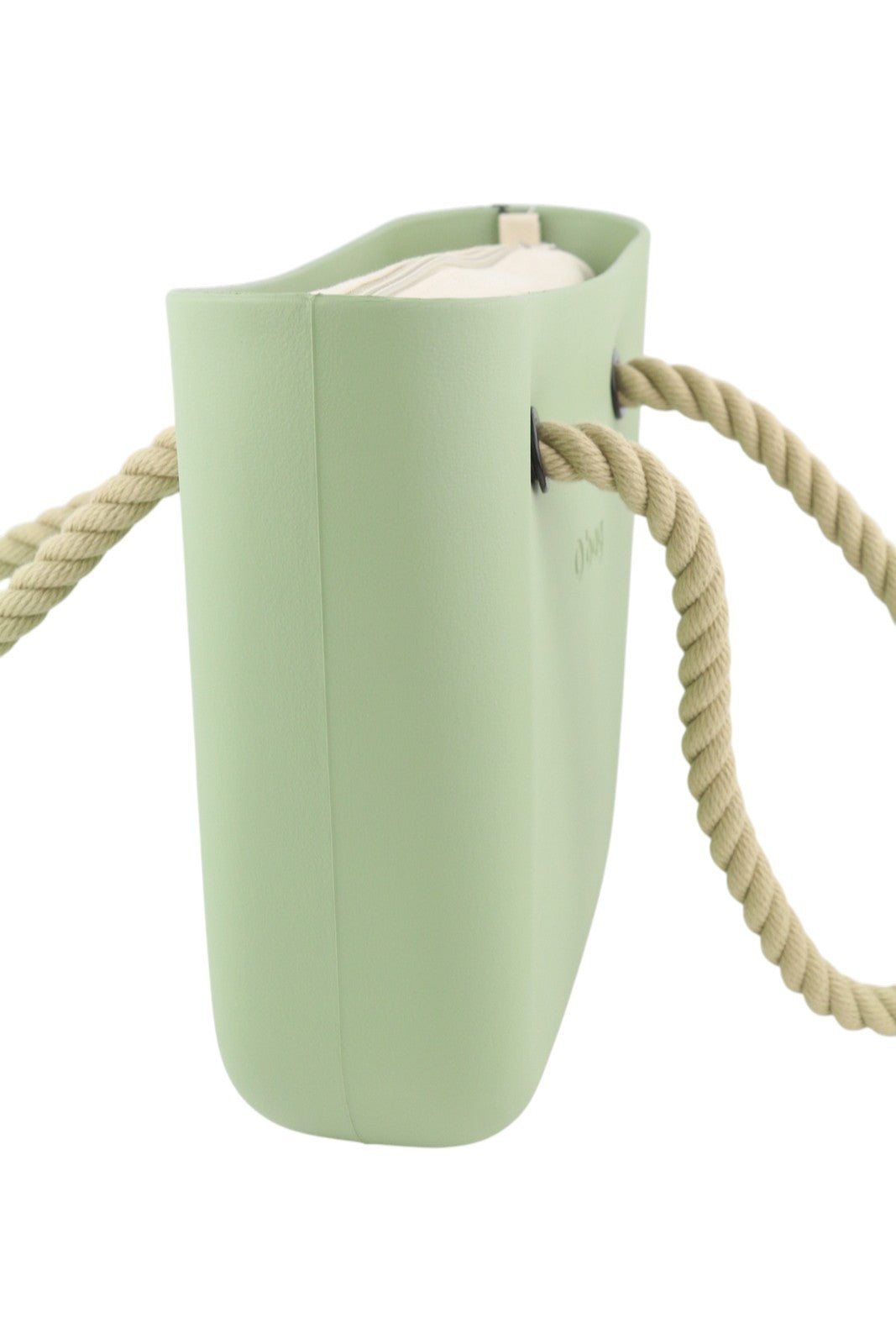 O BAG Mini Women Bag OS Light Green Inner Pouch Double Handle Logo Casual