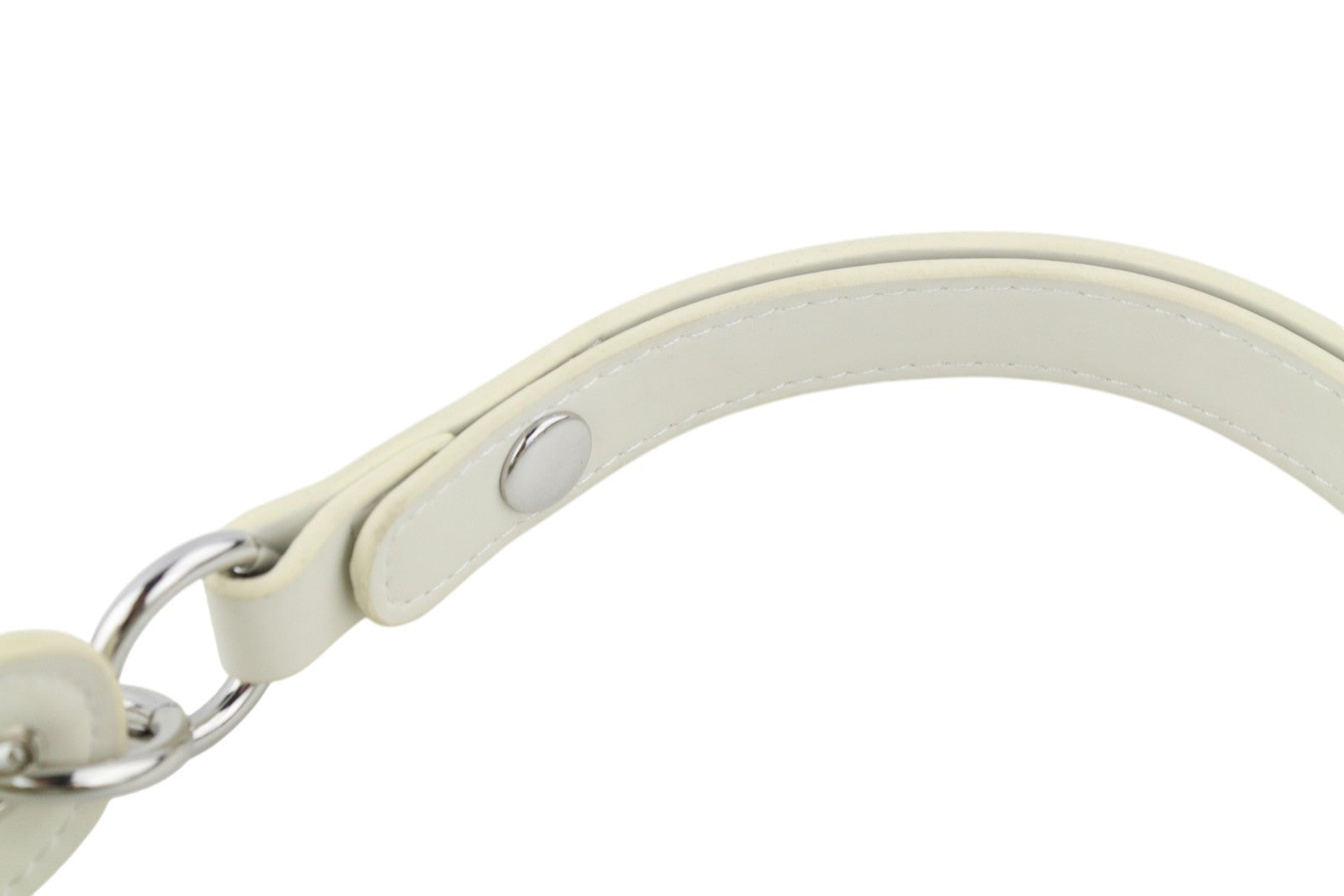 O BAG Ginevra Women Bag OS White Lined Hobo Crossbody Magnetic Closure Casual