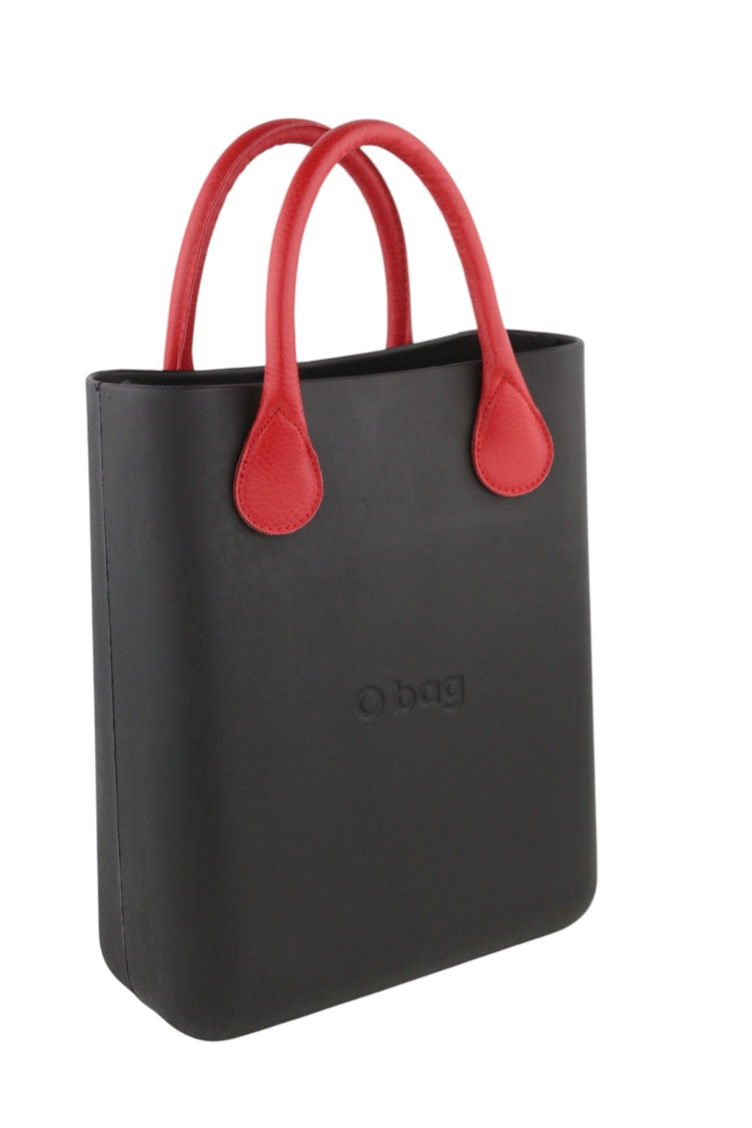 O BAG Chic Women Bag OS Black Textured Front Inner Bag Square Tote