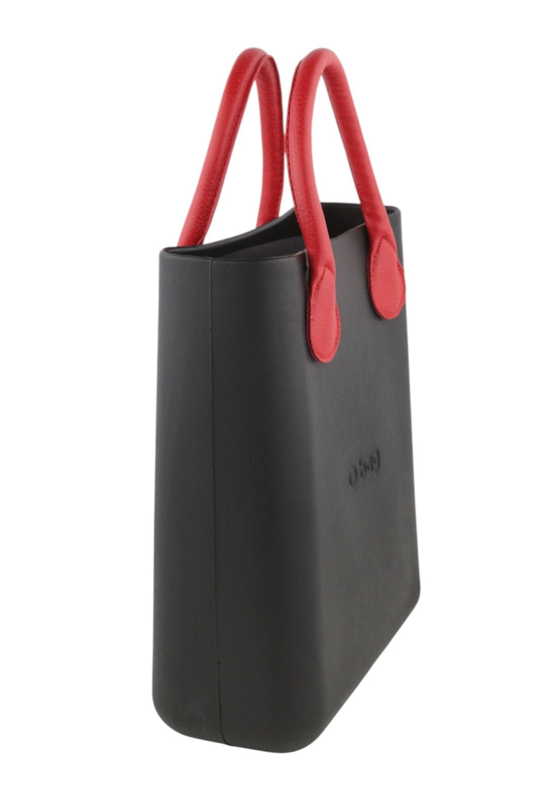 O BAG Chic Women Bag OS Black Textured Front Inner Bag Square Tote