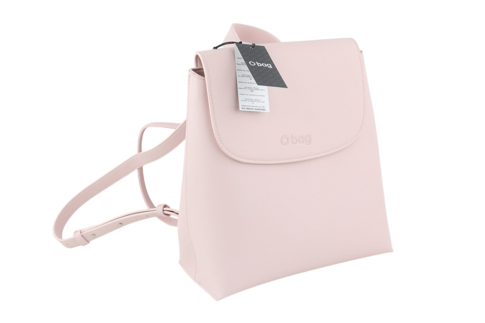 O BAG Zaino Women Bag OS Light Pink Double Handle Backpack Magnetic Closure