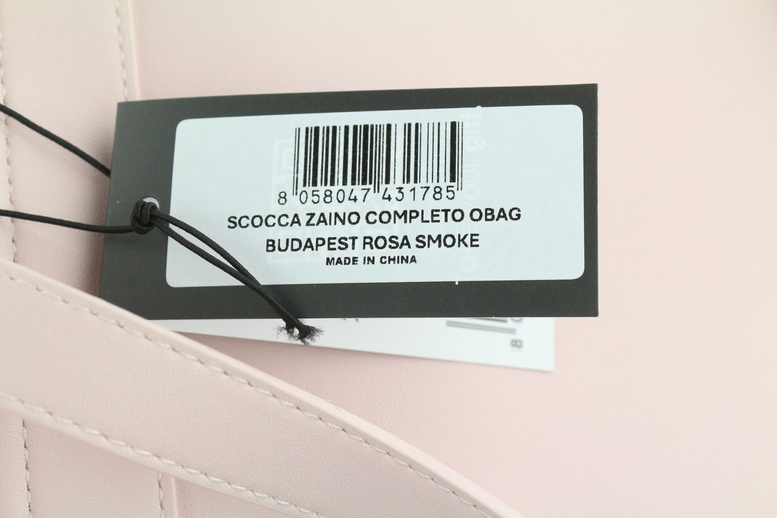 O BAG Zaino Women Bag OS Light Pink Double Handle Backpack Magnetic Closure