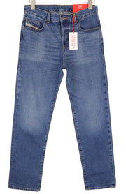DIESEL 2020 D-Viker 0GYCT Men Jeans W30/L32 Blue Washed Regular Straight Fit