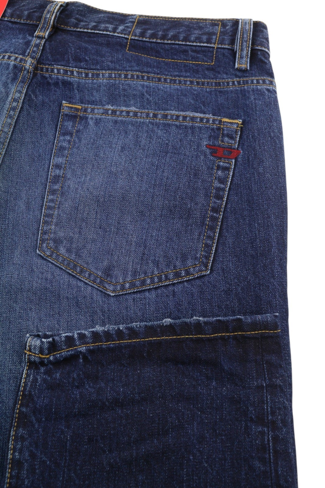 DIESEL 2020 D-Viker 09C64 Men Jeans W31/L32 Blue Washed Regular Straight Leg