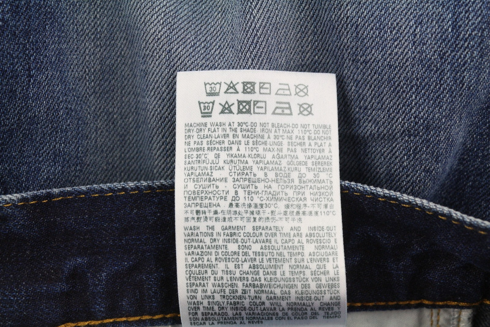 DIESEL 2020 D-Viker 09C64 Men Jeans W28/L32 Blue Faded Straight Regular Fit