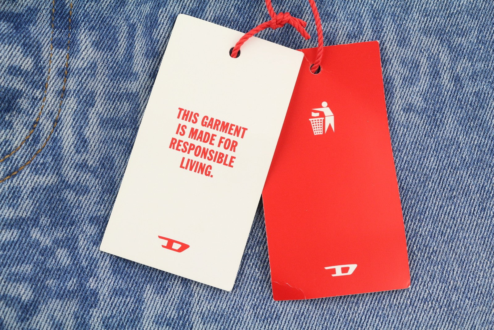 DIESEL 1995 007F5 Men Jeans W33/L32 Slim Straight Patterned Denim RRP250