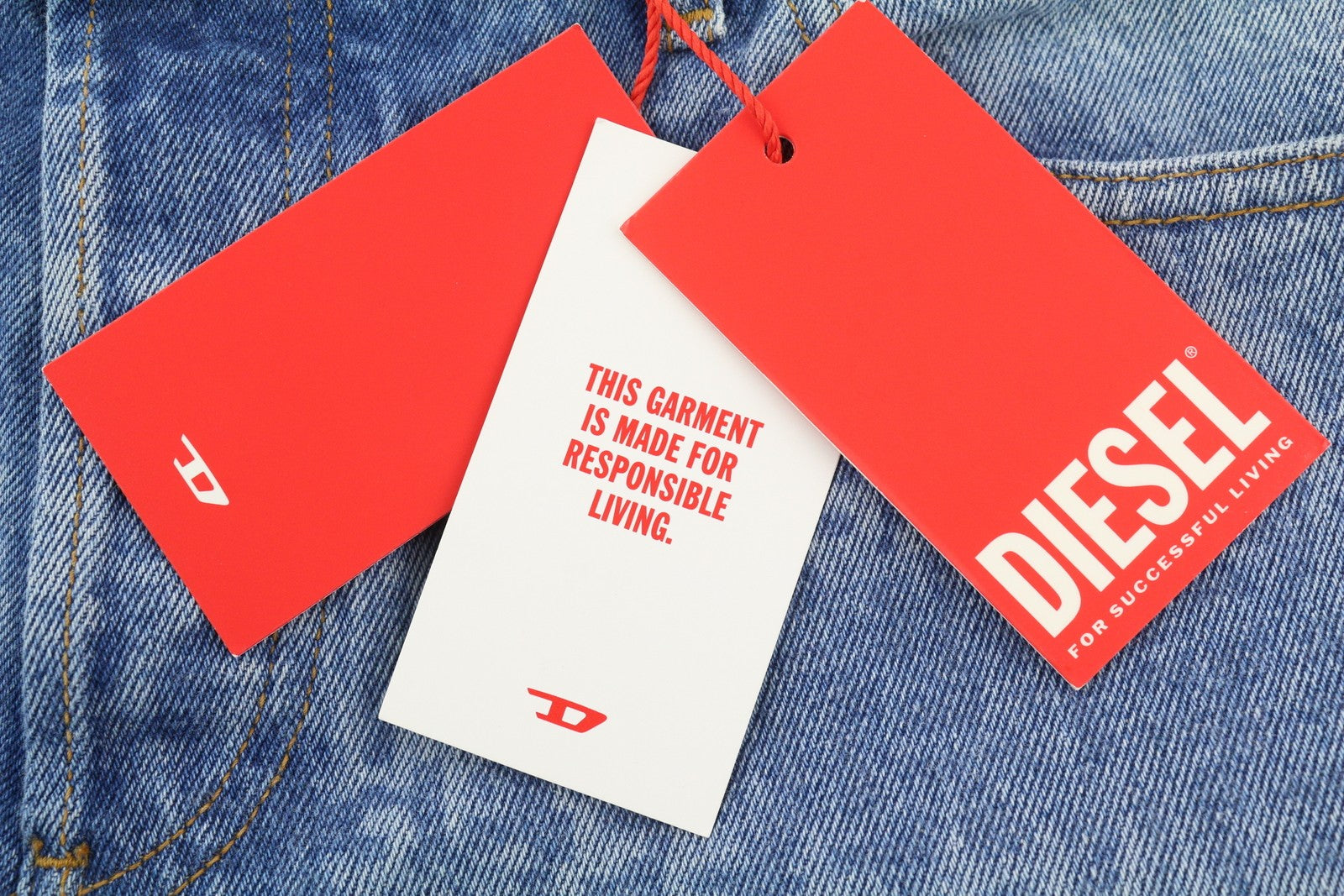 DIESEL 1995 007F5 Men Jeans W33/L32 Slim Fit Straight Logo Print RRP250