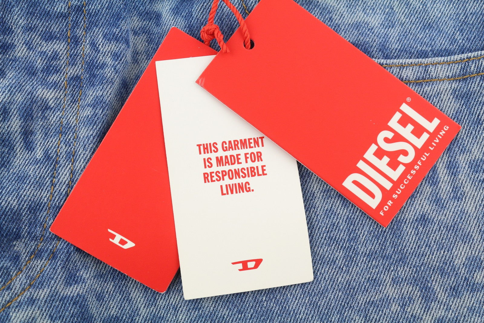 DIESEL 1995 007F5 Men Jeans W31/L30 Slim Straight Fit Logo Denim RRP250