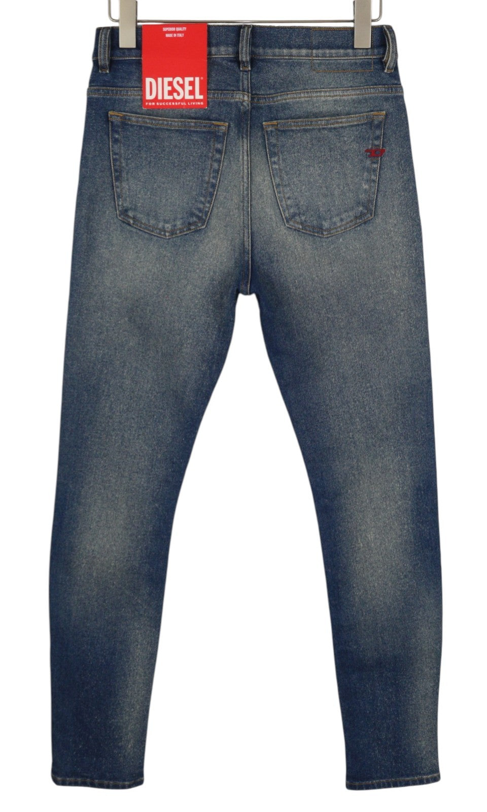 DIESEL 1983 09D82 Men Jeans W29/L30 Blue Faded Skinny High Rise Zip RRP375