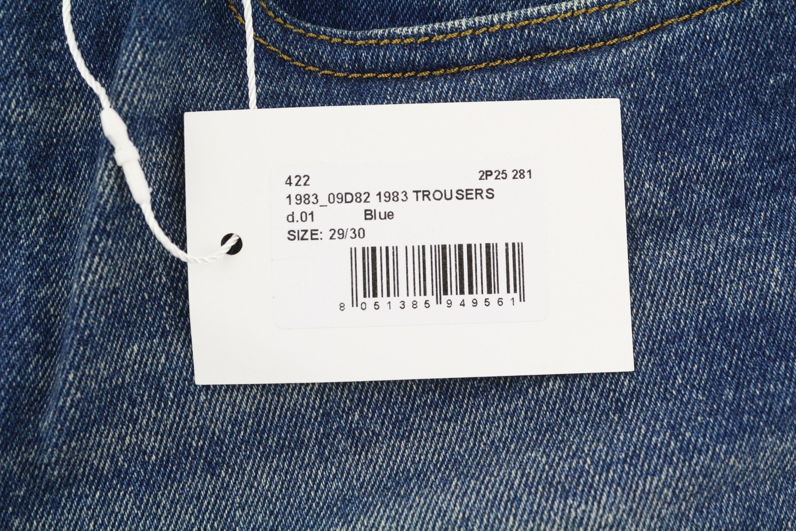 DIESEL 1983 09D82 Men Jeans W29/L30 Blue Faded Skinny High Rise Zip RRP375