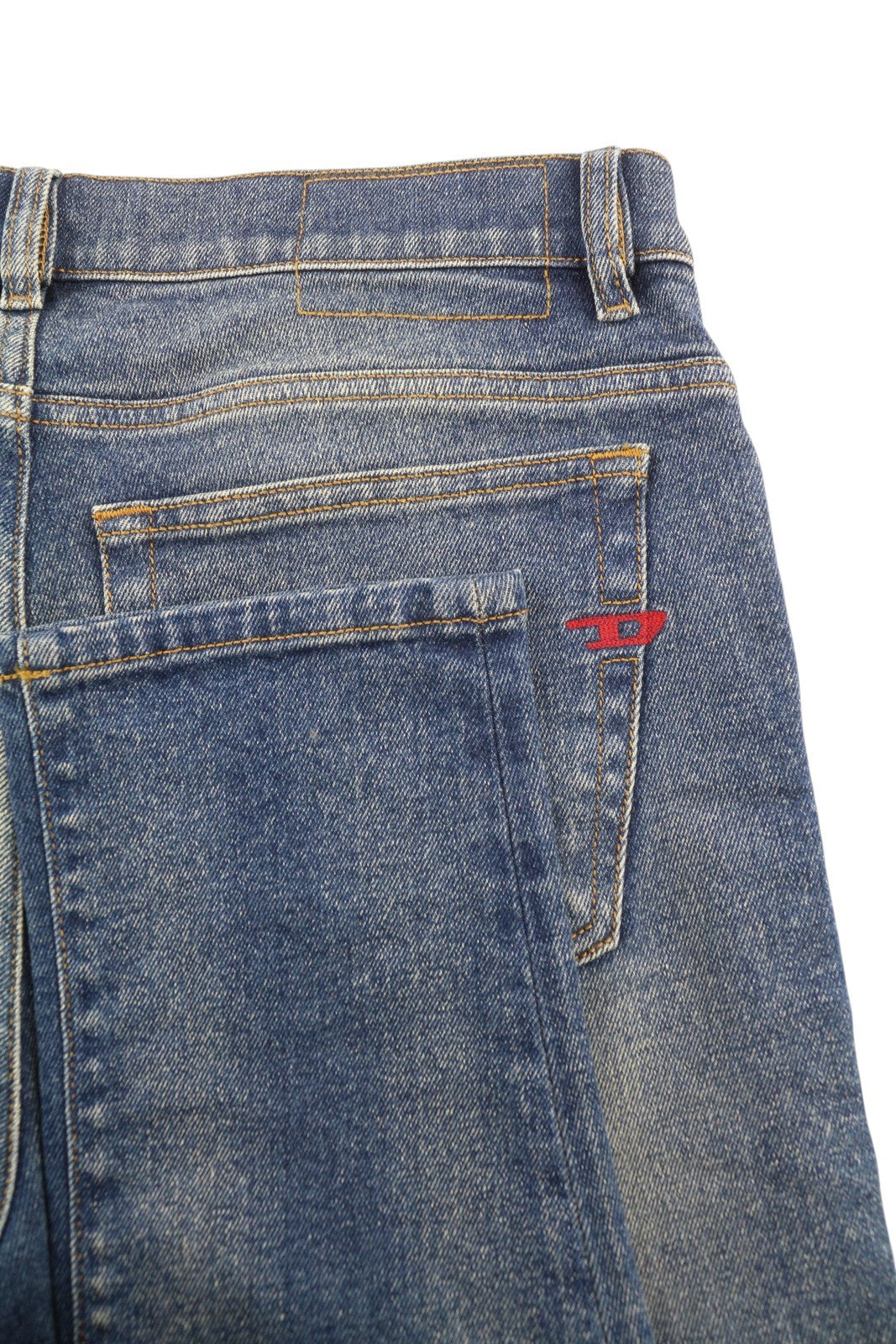 DIESEL 1983 09D82 Men Jeans W31/L34 Blue Faded Skinny Fit Zip Fly