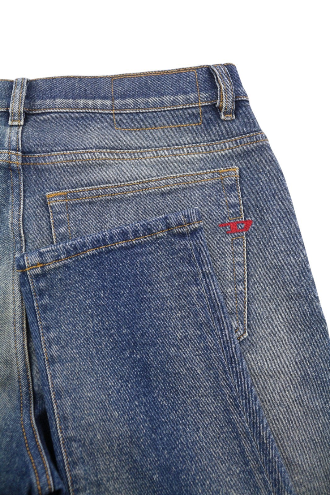 DIESEL 1983 09D82 Men Jeans W31/L32 Blue Faded Skinny Fit Zip