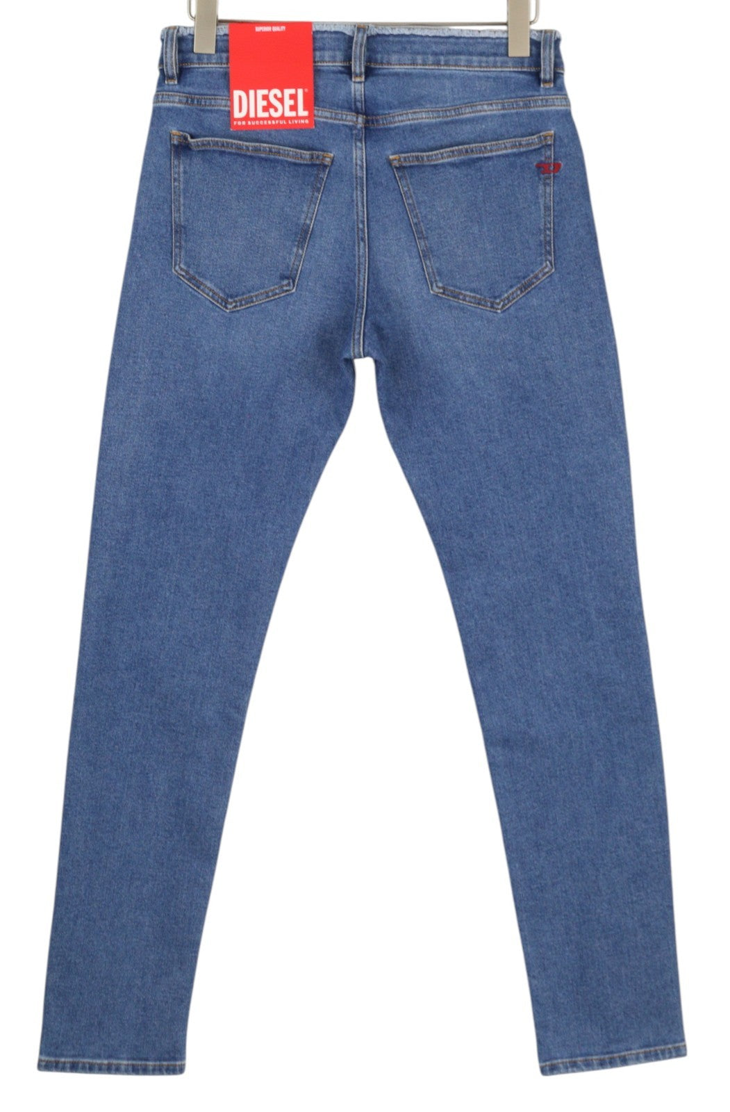 DIESEL 2019 D-Strukt-Sp 09E19 Men Jeans W31/L34 Blue Faded Slim Zip