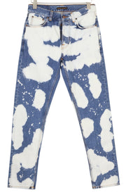 NUDIE JEANS Steady Eddie II Men Jeans W29/L32 Tie Dye Button Fly Slim Denim