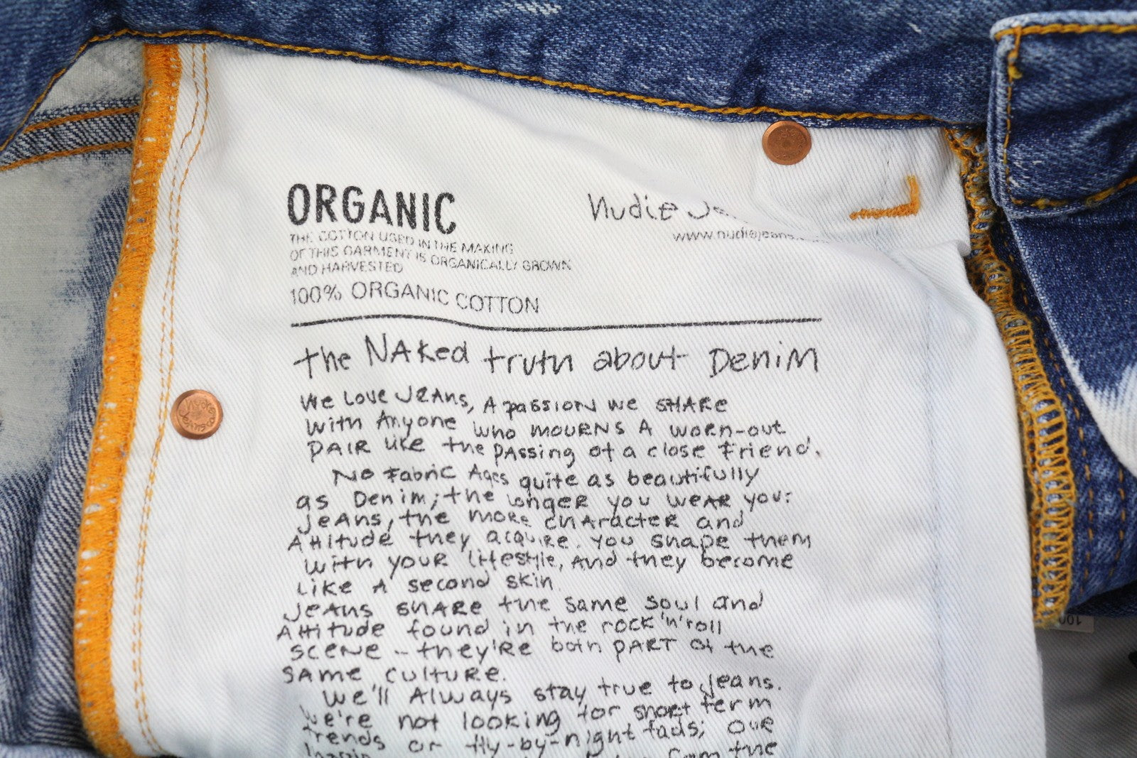 NUDIE JEANS Steady Eddie II Men Jeans W29/L32 Tie Dye Button Fly Slim Denim