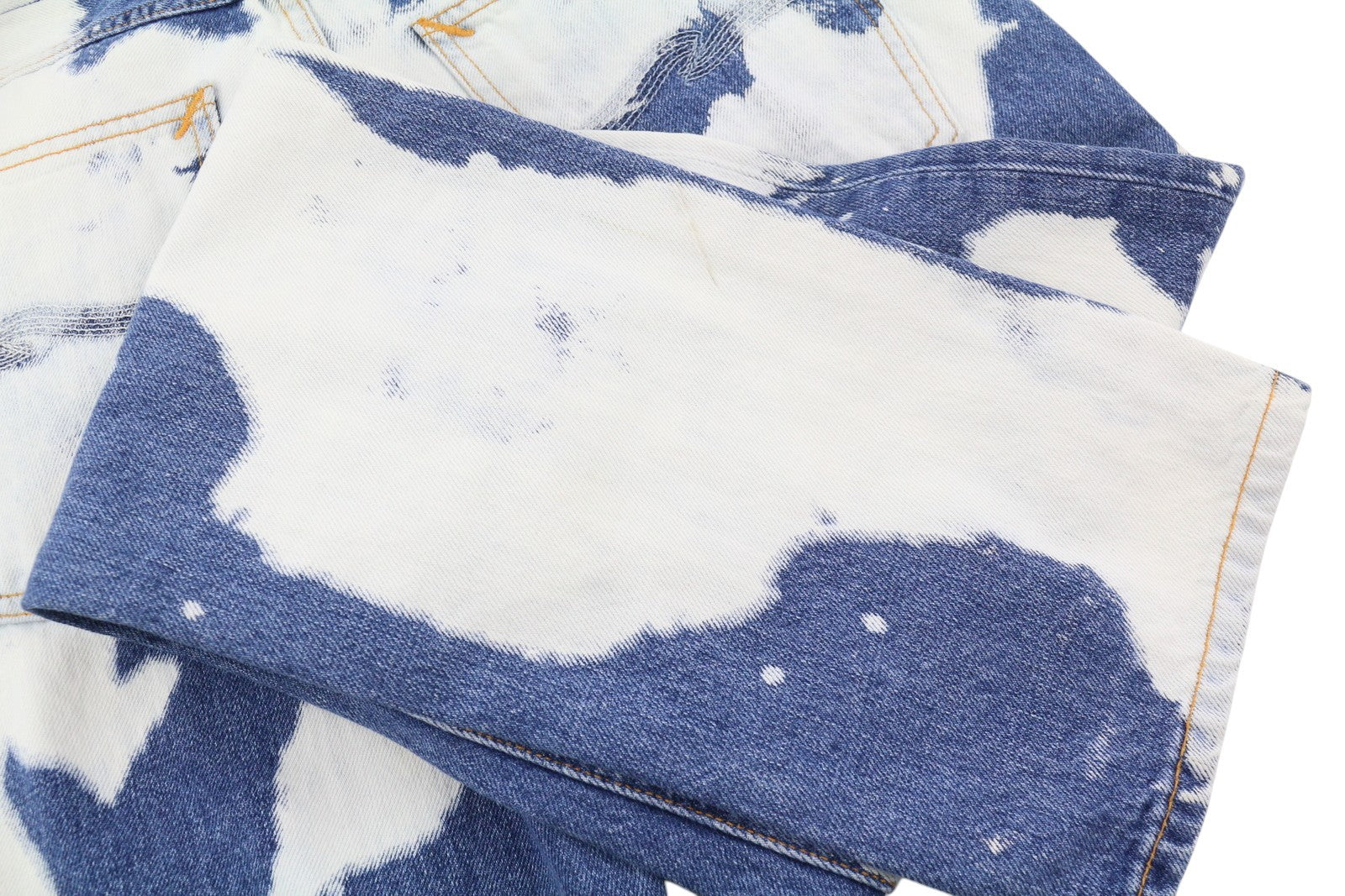 NUDIE JEANS Steady Eddie II Men Jeans W30/L32 Tie Dye Slim Button Fly Denim