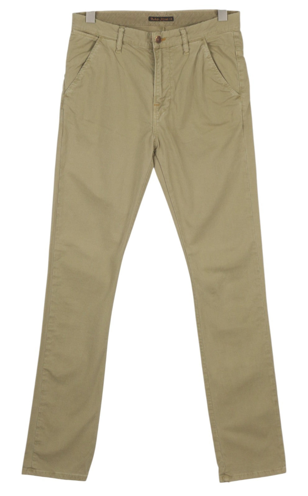 Schmale Khaki-Hose