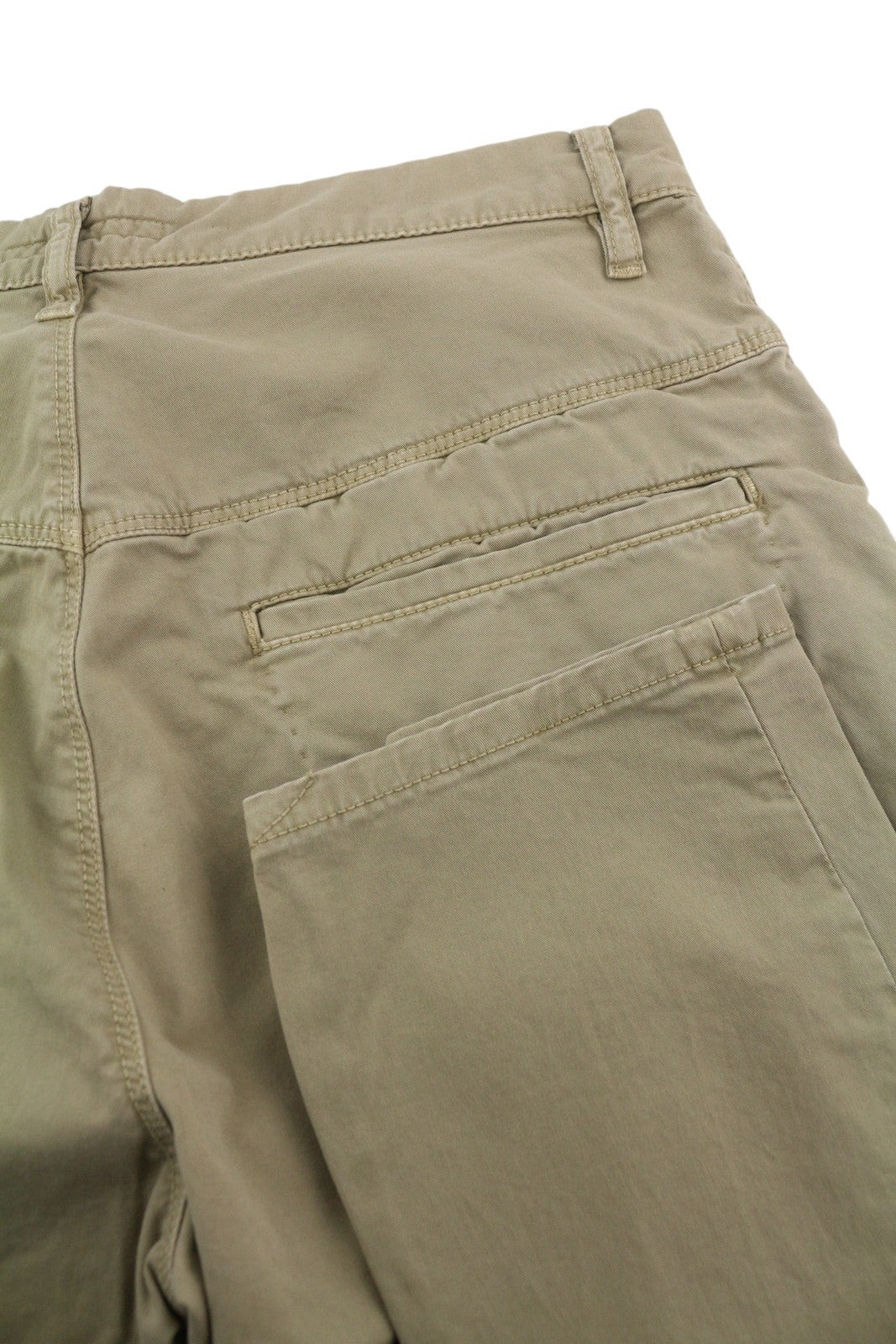 NUDIE JEANS Khaki Slim Men Trousers W30/L34 Organic Warm Sand Zip Fly Chino